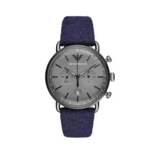 알마니 AR11144 가죽밴드 남성시계