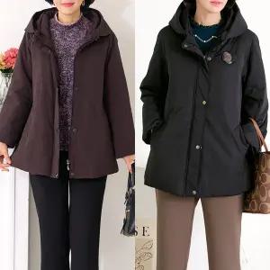 [엄마옷 로즈맘] 정툰털안감후드점퍼