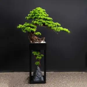 분재 인조 소나무 실내 조경 사무실 고급 장식 복도