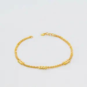 [베티블루] 995 999 24K 순금 트리플 트위스트 여성 여자 3.75g 금 팔찌