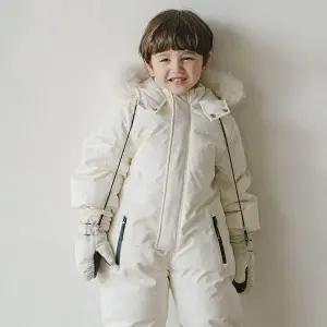 [루나스토리]유아 아기 방수 방한 스키복 올인원 썰매복 보드복