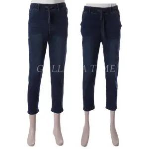 Jeep 여성 기모 오비밴드 배기핏 데님팬츠 JM4DPF772