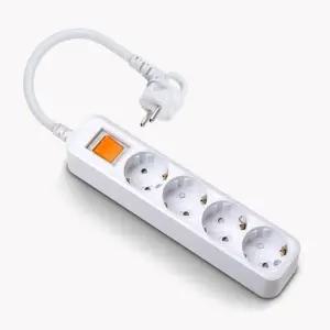 다이 TV 컴퓨터멀티탭 짧은 4구 15cm