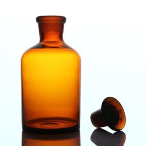 스누퍼 실험실 화학 유리 교육용 좁은 입 다크 브라운 병 30ml 1 개