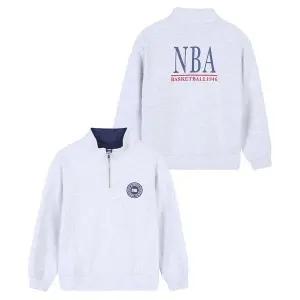 [보리보리/NBA KIDS]NBA 오리지널리티 하프넥 맨투맨(K231TP040P SET)