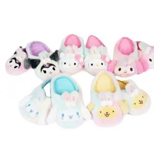 캐릭터 털 실내화 사무실 방한 거실 겨울 슬리퍼 어린이 키즈 아동 편한 쿠션 여성 학교 여자화