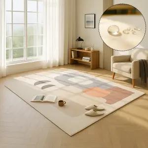 홈메이드 먼지없는 거실 러그 사계절 단모 카페트 방수 워셔블 81번