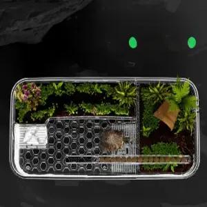 특대형 거북이 하우스 미니 쉼터 수조 사육장 아크릴 플라스틱 육지거북이 집 거북이어항