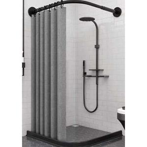 샤워 커튼봉 L자 무타공 화장실 막대 커튼브라켓 1자 자바라 습식 C형