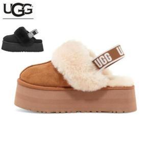 어그 털슬리퍼 펀케트 겨울 양털 플랫폼 실내화 W Funket Slide 체스트넛 블랙 2색 1113474-CHE