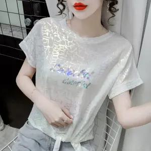 라인 댄스복 상의 댄스티 S 모던댄스 여성 라틴 라틴댄스복 하얀색 커피색