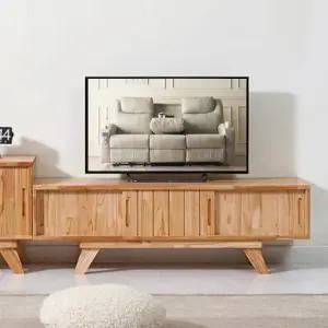 아일라 참죽나무 원목 티비다이 거실장 1200 E0등급 국내제조 [수도권무료배송]