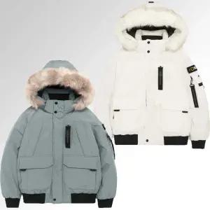 [내셔널지오그래픽](신세계 사우스시티)MW N224MDW030 타루가 남성 퍼 트리밍 후디 구스다운 점퍼 (남성)