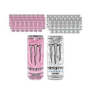 몬스터 에너지 울트라 355ml, 24개 + 몬스터 에너지 스트로베리 드림즈 355ml, 24개