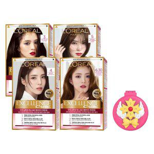 로레알파리 엑셀랑스 크림 염모제 4개 + 네티 빗