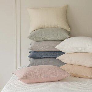 [아망떼] 부드러운 간절기 추천 패밀리 순면 피그먼트 베개커버