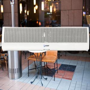 HANVIT 에어커튼 HV-1500AR 150cm 사이즈 간편리모컨형 에어샤워기 식당 편의점 병원