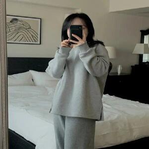 MADE 말랑웜기모 오버핏 트임 맨투맨 티셔츠 (5color)