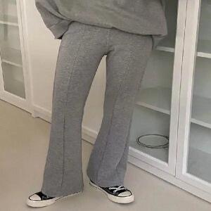 밍크 절개 세미 부츠컷 밴딩 팬츠 (2color)