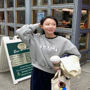 폼폼 양기모 부클자수 크롭 맨투맨 (3color)