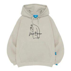 엘라모 기모H 미스터베어 후드티 남녀공용 빅사이즈 M~4XL