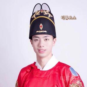 모자 임금님 연극 코스프레 익선관 전통 사극 왕모자 할로윈 티류으스