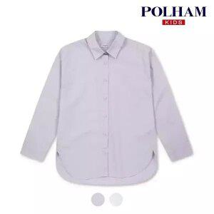 [폴햄키즈] 시그니처 여아 포플린 오버핏 셔츠_PKD5WC2010