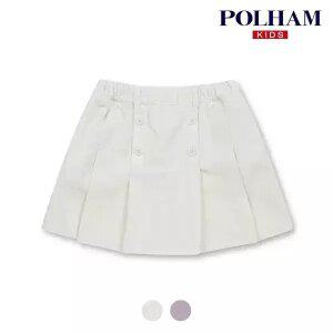 [폴햄키즈] 시그니처 여아 코듀로이 플리츠 스커트 팬츠_PKD4RR2120