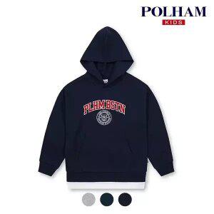 [폴햄키즈] 시그니처 공용 플리스 워딩 그래픽 후드 풀오버_PKD4TH3020
