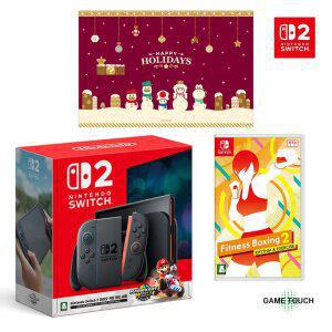 닌텐도 스위치 2 본체 마리오 카트 월드 세트 + 피트니스 복싱 2 + 담요증정