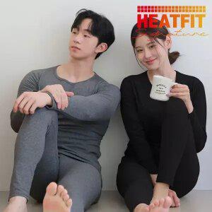 히트핏 시그니처 기모 내복 내의 상하세트 남자 여자 보온