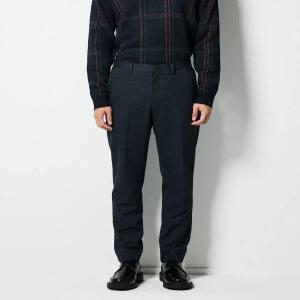 [STCO][컴포트밴드] 잔조직 기모 팬츠_네이비 (테이퍼드핏)-SPAUD22TAN