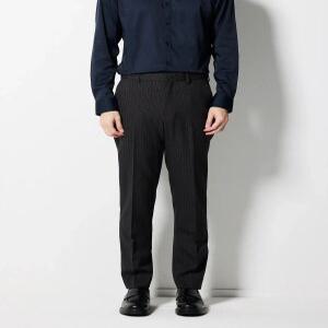 [STCO][히든밴드] 초크 스트라이프 팬츠_그레이 (테이퍼드핏)-SPATC03TTG