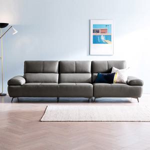 [자코모] 오딘 4인 슈렁큰 천연면피 소가죽 소파(전면가죽적용)