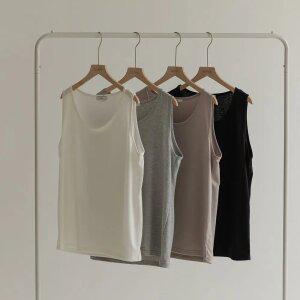 [엘리시아] 30% 신년 특가 [MADE] 라운드 소프트 이너 나시 T