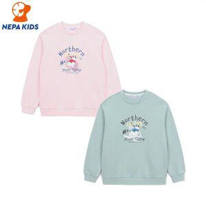 NEPA KIDS 네파키즈 공용 기모 스노우렛 맨투맨 KKF5307