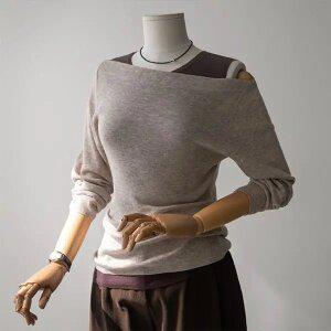 (안나앤모드) A. 페이 레이어드 보트넥 울 니트[니트D0805Q04]