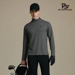 [팜스프링스] 남성 베이직 기모 터틀넥티셔츠 그레이