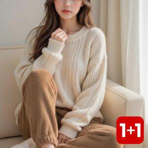 (L,XL,2XL) 부드럽고 포근한 고퀄리티 양면 극세사 홈웨어 밍크털 수면바지