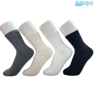 국내생산 순수데이 프리미엄 여성 골지 중목 양말 10켤레 4종 색상 여자 숙녀 학생 스