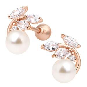 14K 골드핀 심플 데일리 큐엔펄 진주 베이직 피어싱 본품 하나더