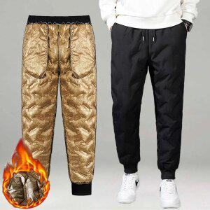 남자 겨울 패딩 작업복 바지 발열 솜 방한 방풍 밴딩 조거 팬츠 공장 배달 택배
