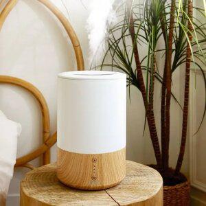 사무실 책상 침실 탁상용 간편 세척 LED 저소음 초음파 무드등 대용량 2L 가습기