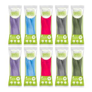 국내생산 천연라텍스 고무장갑 10켤레 순수데이 설거지 청소 주방 장갑