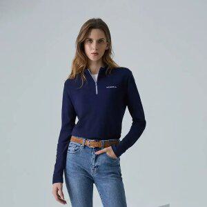 [머렐] 여성 반집업 기모 긴팔 티셔츠 (D4LS302WNAV-K)