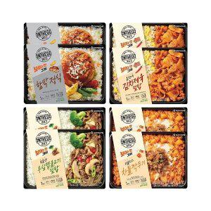 온더고 함박스테이크정식 290g+김치제육덮밥 290g+우삼겹불고기덮밥 290g+더블치즈 차