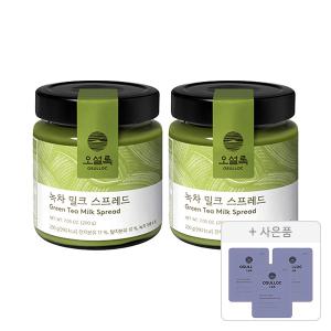 오설록 녹차밀크스프레드 200g, 2개 + 증정(피치 파파야 블랙티, 3개)