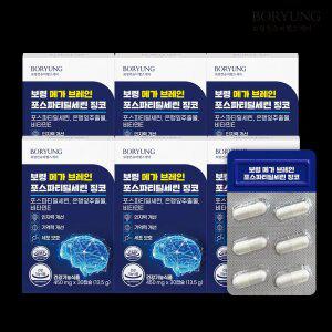 [보령본사] 보령 메가 브레인 두뇌 기억력 포스파티딜세린 징코 6박스