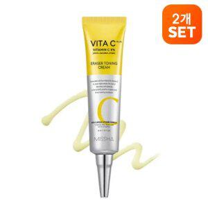 [2개][미샤] 비타씨플러스 이레이저 토닝 크림 30ml