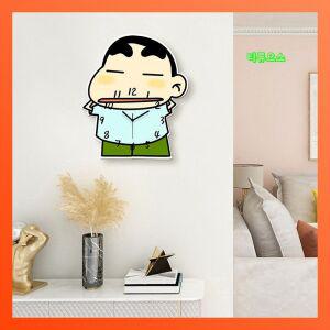 맹구 벽시계 짱구 무소음 인테리어 벽결이 시계 티류으스